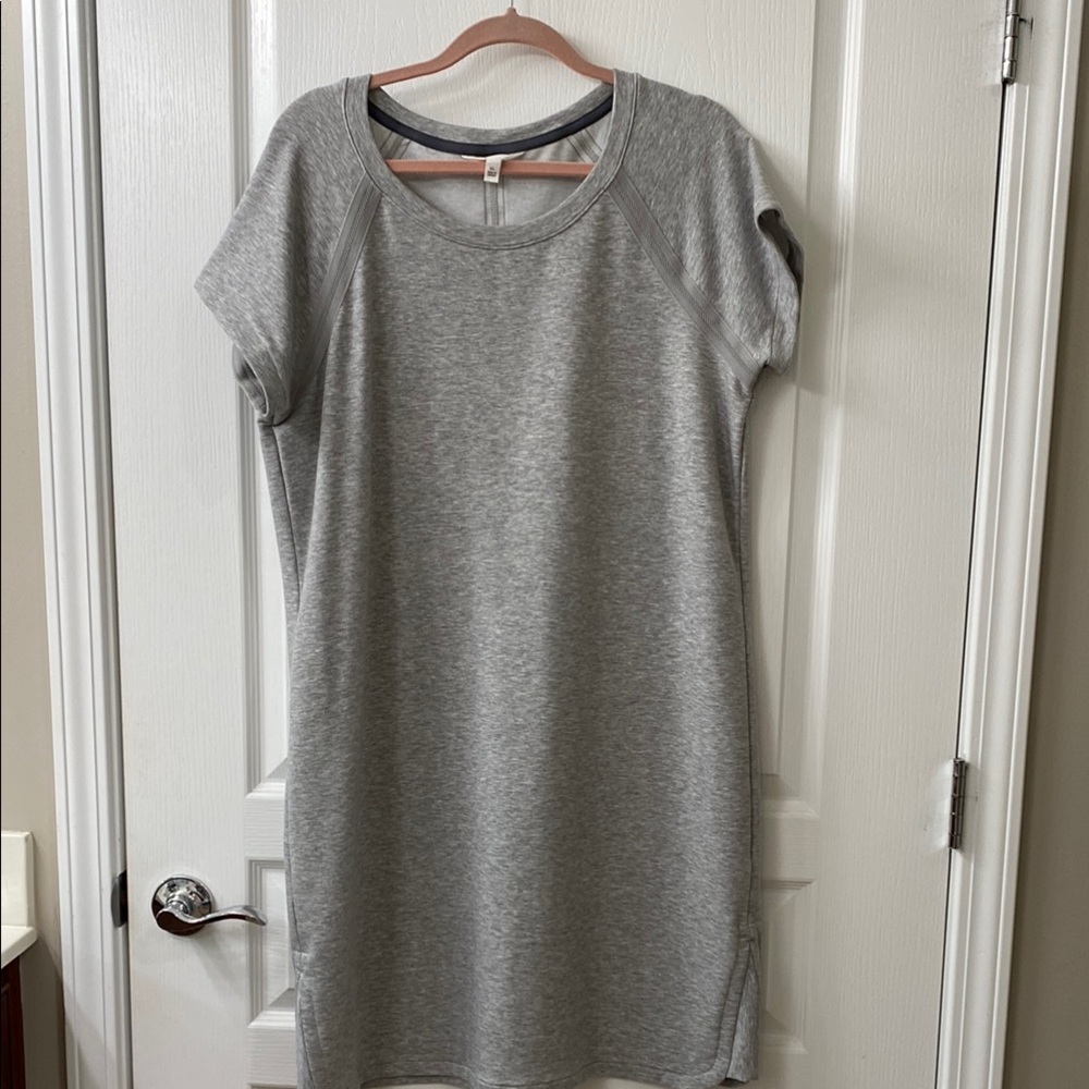 Gray Short Sleeve Dress